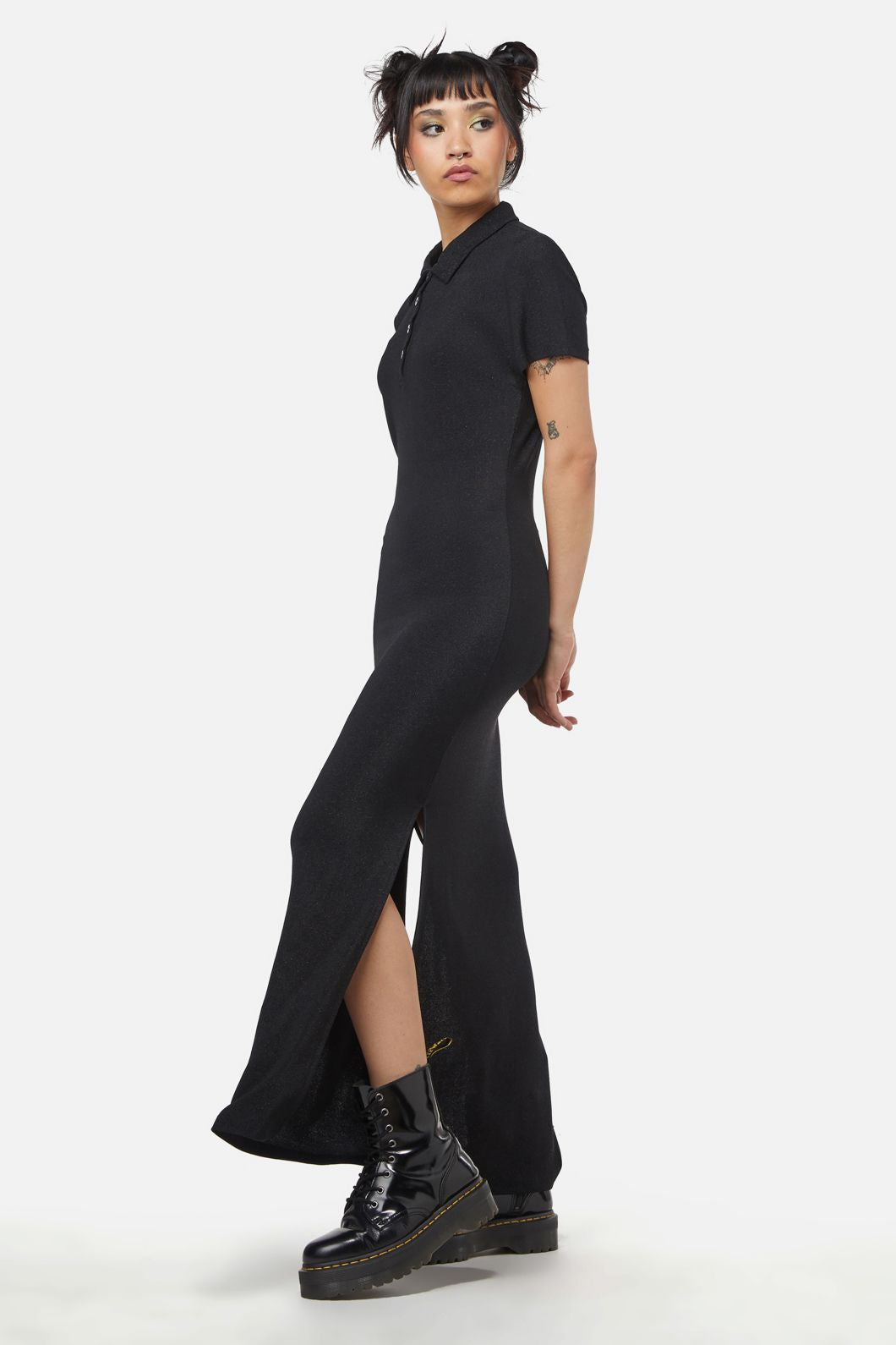 Sparkle Mesh Midi Dress for Women - Elegant Party & Evening Wear - Perfect for Weddings, Prom, Cocktail Parties & Special Occasions