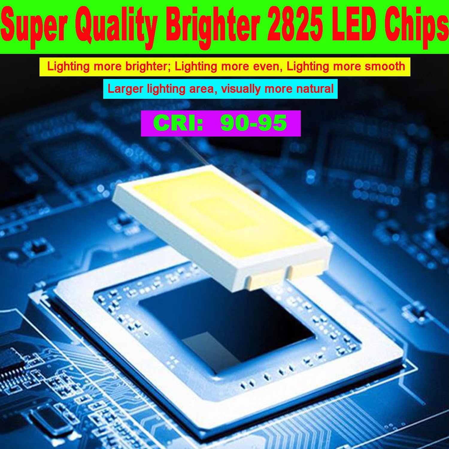 Bright SMD 2835 LED Strip Lights - 16.4Ft 1200LEDs Waterproof IP65 26000LM High Density Green LED Light Strips - 3X Brighter Than 3528 - Perfect for Home Decor, Kitchen Lighting, and Outdoor Accents