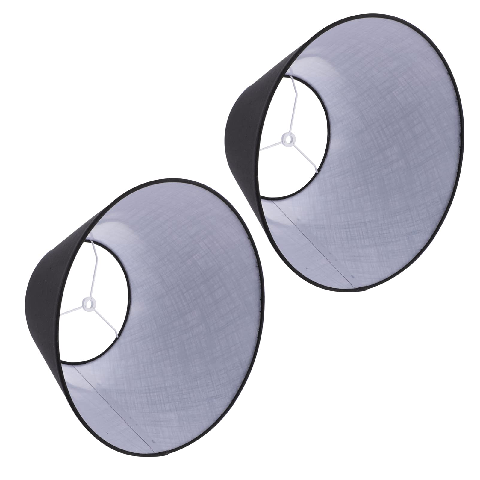 Balacoo 2-Pack Linen Fabric Lamp Shades - Decorative Replacement for Table & Floor Lamps - Elegant Chandelier Light Covers for Living Room, Bedroom & Office Decor