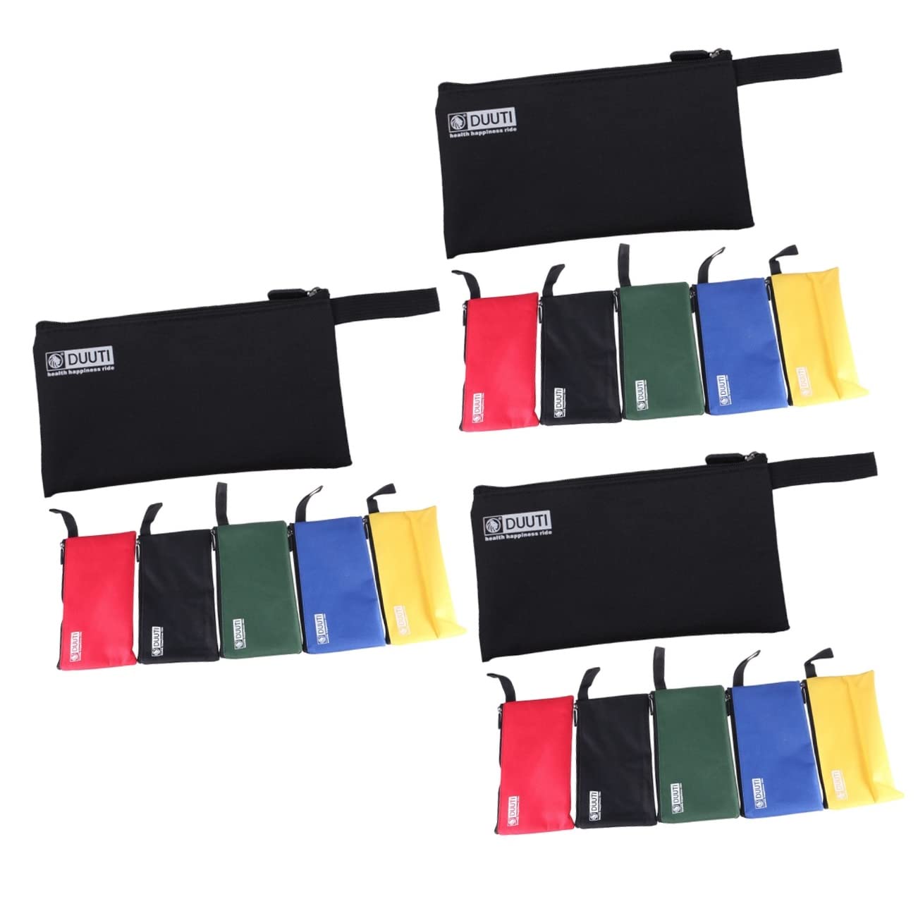Housoutil 18-Pack Zippered Storage Bags for Tools, Travel, Makeup Organizer, Bank Deposit Bags - Durable Multi-Purpose Organizing Pouches for Home, Office & Travel Use