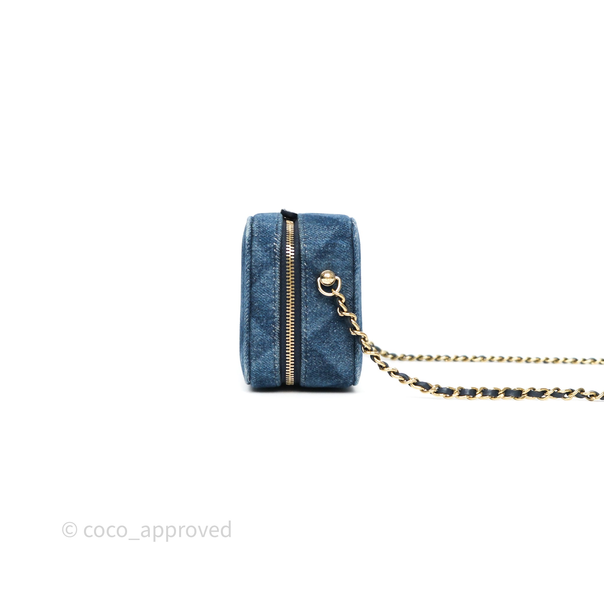 Chanel Quilted Denim Camera Bag with Gold Hardware - Perfect for Everyday Use & Special Occasions