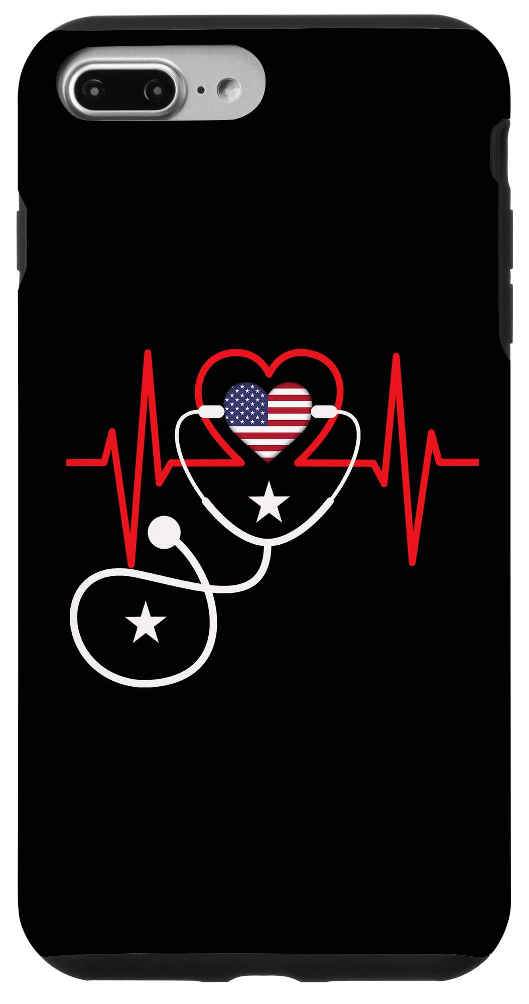 iPhone 7 Plus/8 Plus Heartbeat Stethoscope Phone Case - Perfect Gift for Nurses, Doctors & Medical Students - Great for Hospitals, Clinics & Nursing School