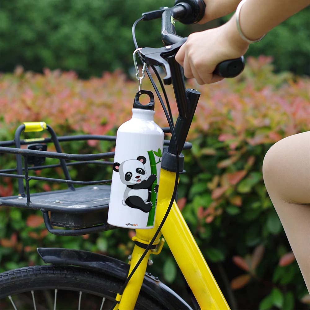 FirseBUY 600ml Lightweight Portable Aluminum Water Bottle with Creative Cartoon Design - BPA Free Leak Proof Sports Bottle for Kids, School, Gym & Outdoor Activities