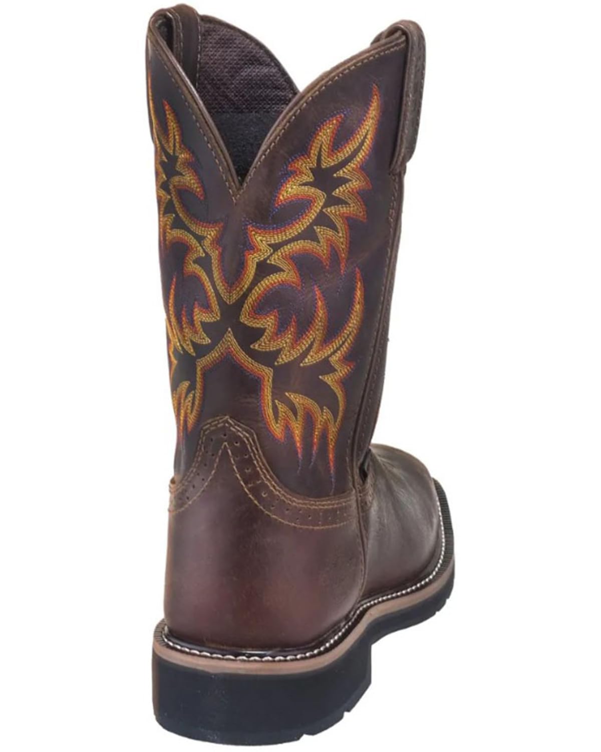 Justin Men's Stampede WP Pull-On Work Boots - Waterproof & Durable for Outdoor Work