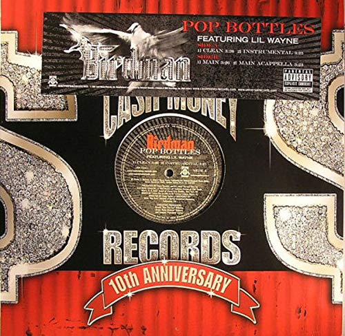 12-Inch Pop Bottles Vinyl Single - Classic Music Record for DJs, Collectors & Music Lovers - Perfect for Home Listening, Parties & Retro Music Collections