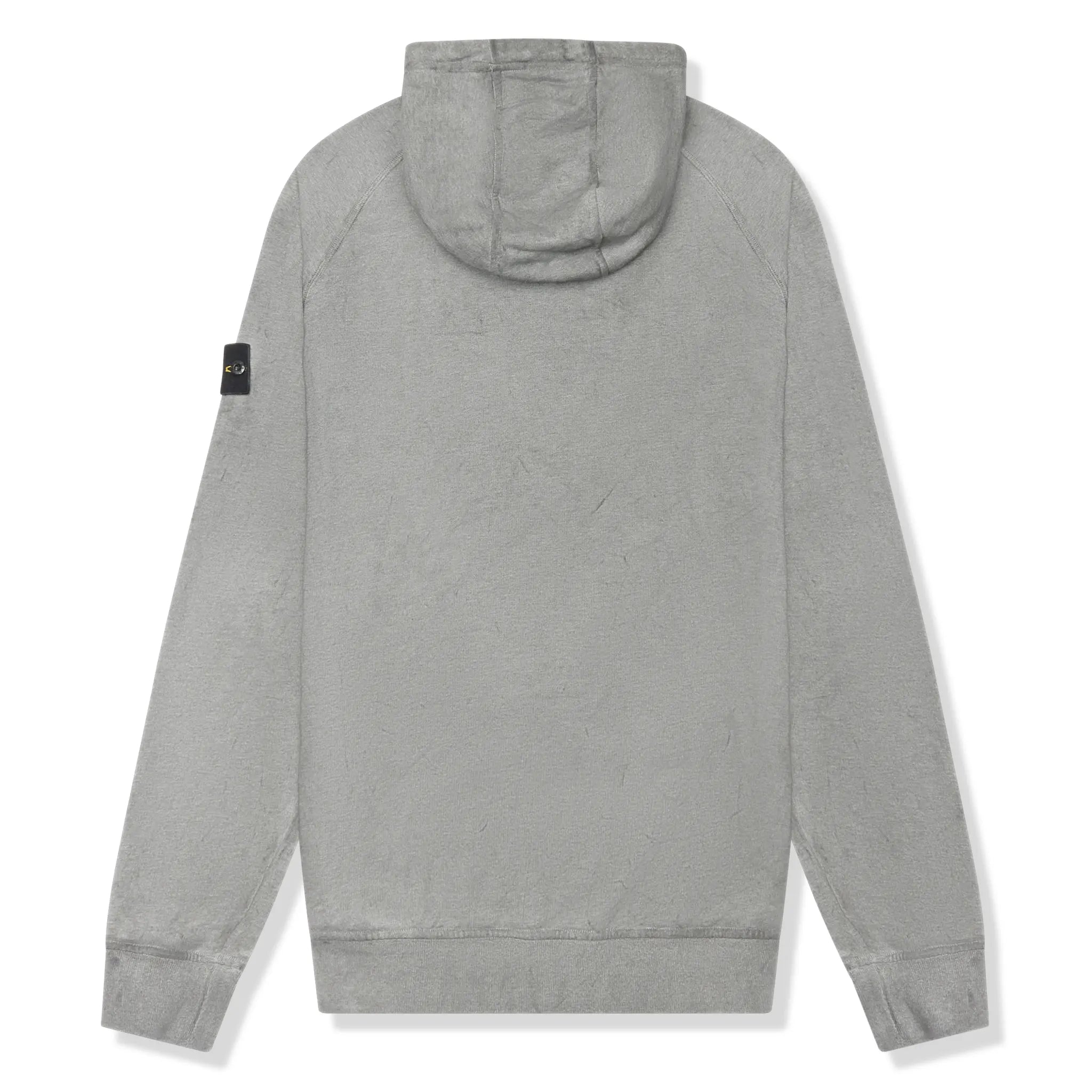 Vintage Stone Island Dust Treatment Grey Hoodie - Men's Premium Streetwear for Urban Fashion & Outdoor Activities