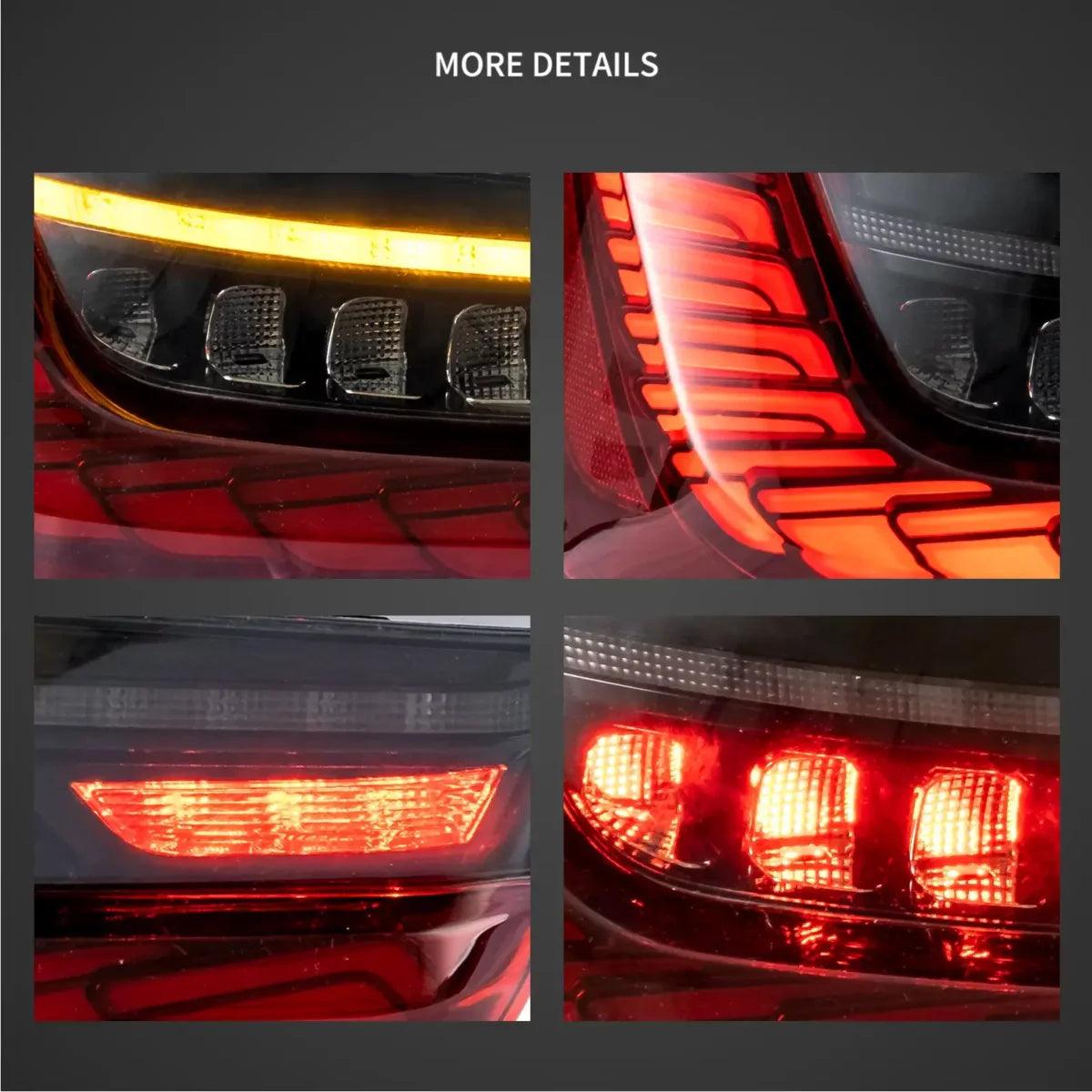 2018-2022 BMW 3 Series G20/G28/G80 LED Tail Lights Assembly with Sequential Turn Signals & Dynamic Welcome Light - Upgrade for Night Driving & Enhanced Visibility
