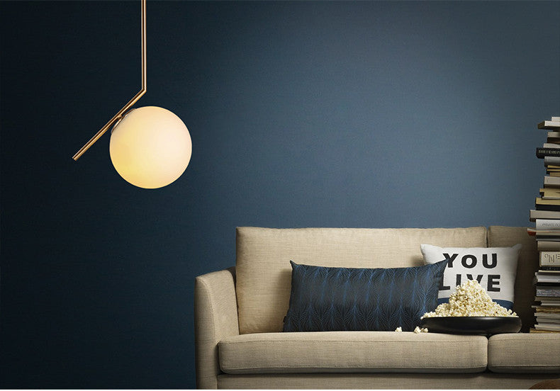 Flos Gold Pendant Light - Modern Hanging Chandelier for Dining Room, Kitchen Island & Bedroom Lighting Decor