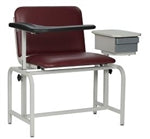 Winco Medical Blood Drawing Chair - Adjustable Phlebotomy Chair with Armrests for Clinics, Hospitals & Labs - Comfortable Patient Exam Chair for Blood Tests & Donations