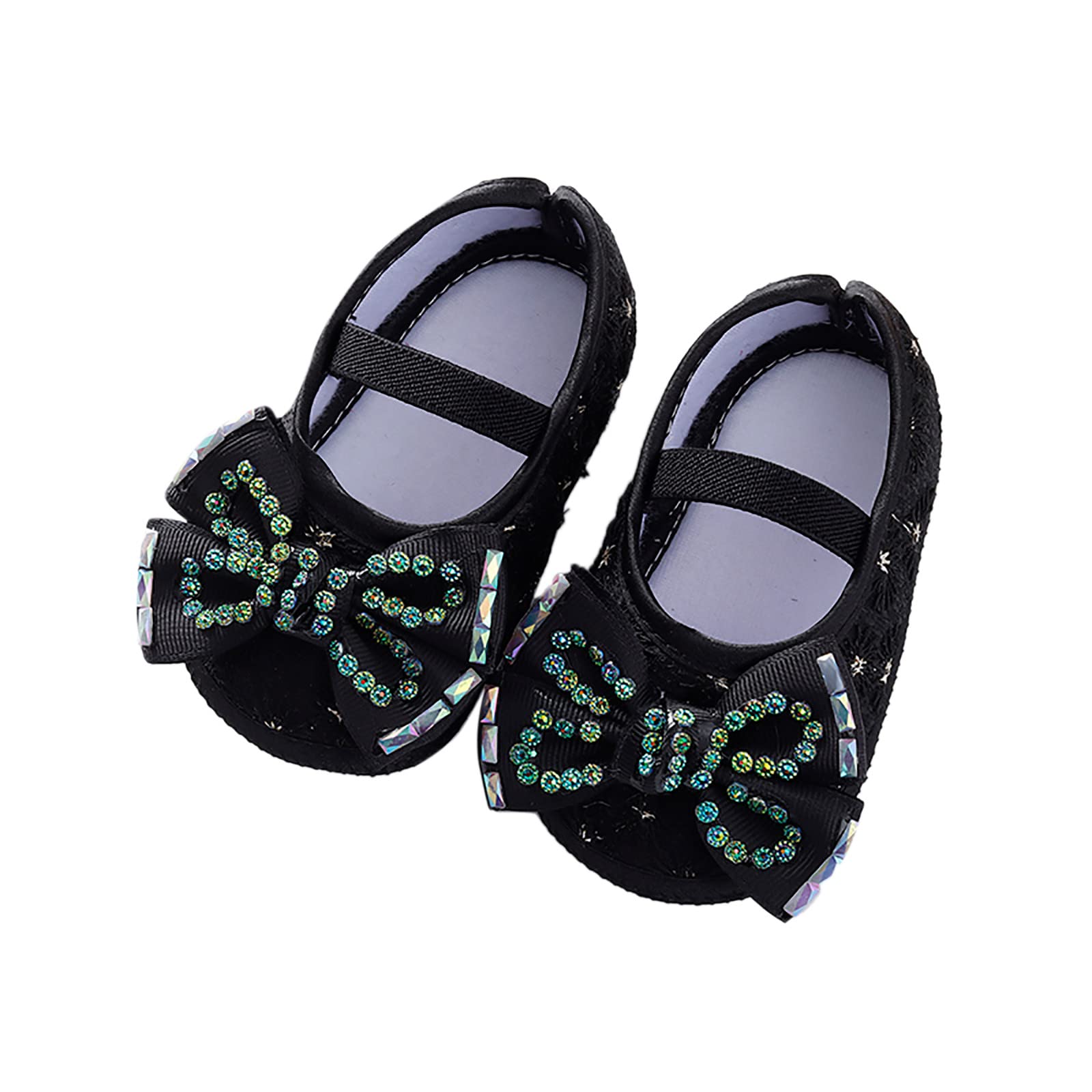 **Baby Girls' Mary Jane Flats - Non-Slip Soft Sole Bow Princess Dress Shoes for Toddlers | First Walkers, Sneakers & Wedding Footwear | Perfect for Special Occasions, Parties & Everyday Play**
