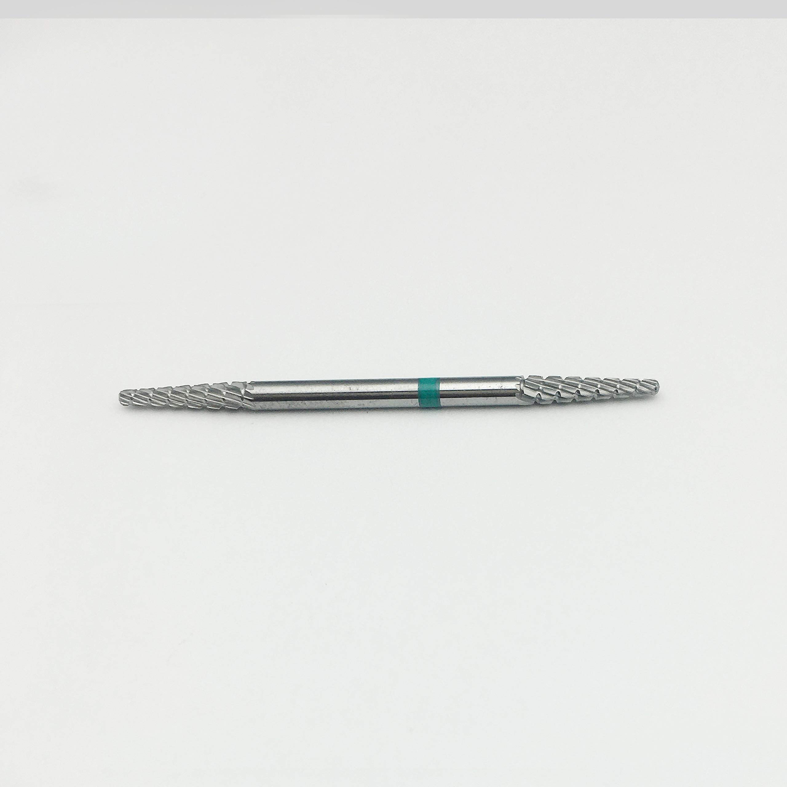 Natury Nails 2-in-1 Tungsten Carbide Drill Bit for Nail Lathe - Double Tip Manicure & Pedicure Tool for Acrylic & Gel Nails - Coarse Grain Rotary Drill Bit - Perfect for Salon Professionals & Home Nail Care
