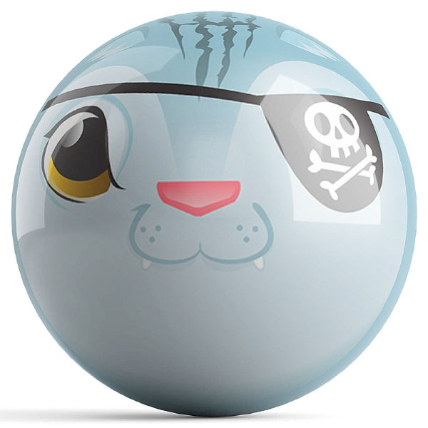 Brandon Starr Blue Pirate Cat Bowling Ball - Premium Performance for League & Tournament Play | Perfect Gift for Bowlers