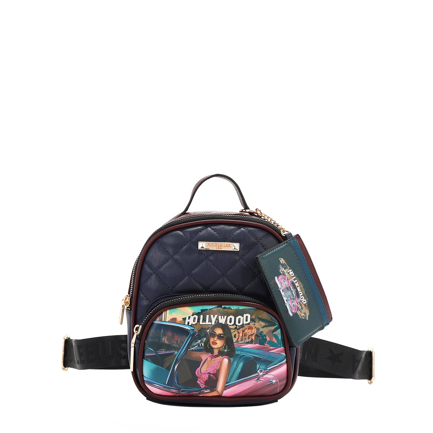 2 Piece Gift Set - Mini Backpack & Card Holder Wallet for Women | Perfect for Travel, Shopping & Daily Use