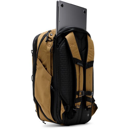 Peak Design 45L Travel Backpack - Durable Coyote Brown Hiking Backpack for Men & Women | Perfect for Camping, Air Travel & Outdoor Adventures