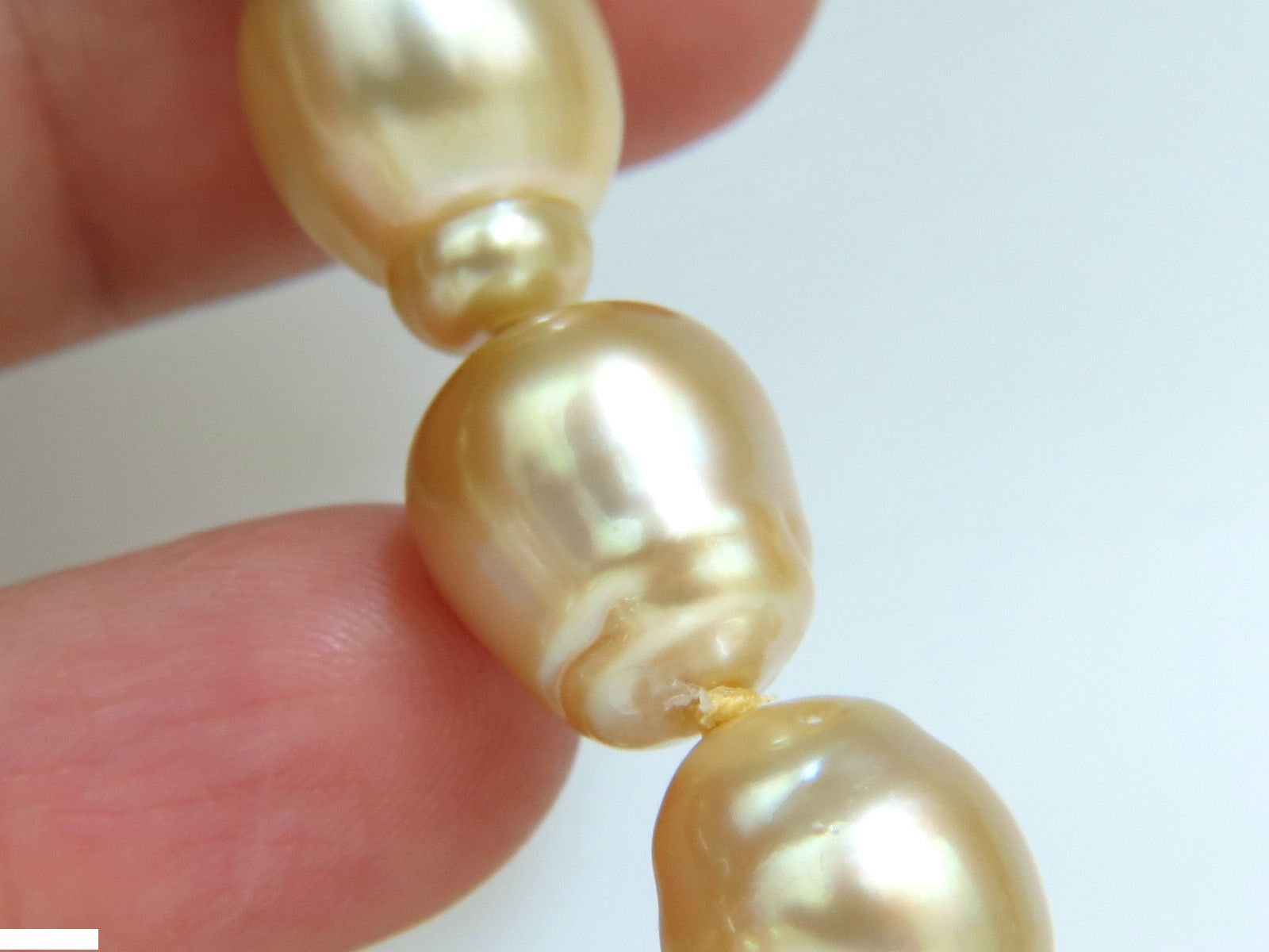 18KT Gold 14.5mm Natural South Sea Yellow Pearl Necklace with 2.00CT Diamond Clasp - Elegant Jewelry for Weddings, Parties & Special Occasions