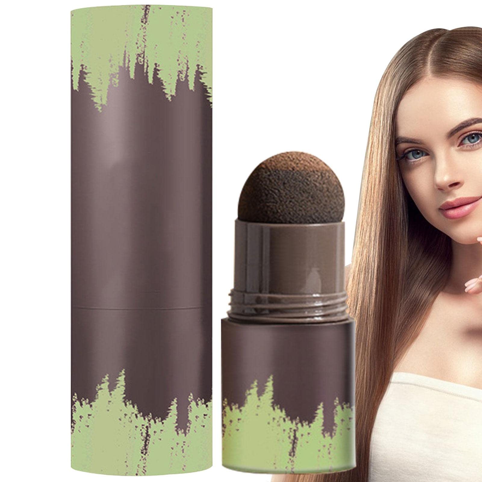 Waterproof Hairline Shadow Powder Stick - Temporary Hair Root Concealer for Eyebrows & Scalp (Brown) | Cover Gray Hair & Thinning Areas for Natural Look - Perfect for Daily Use & Special Occasions