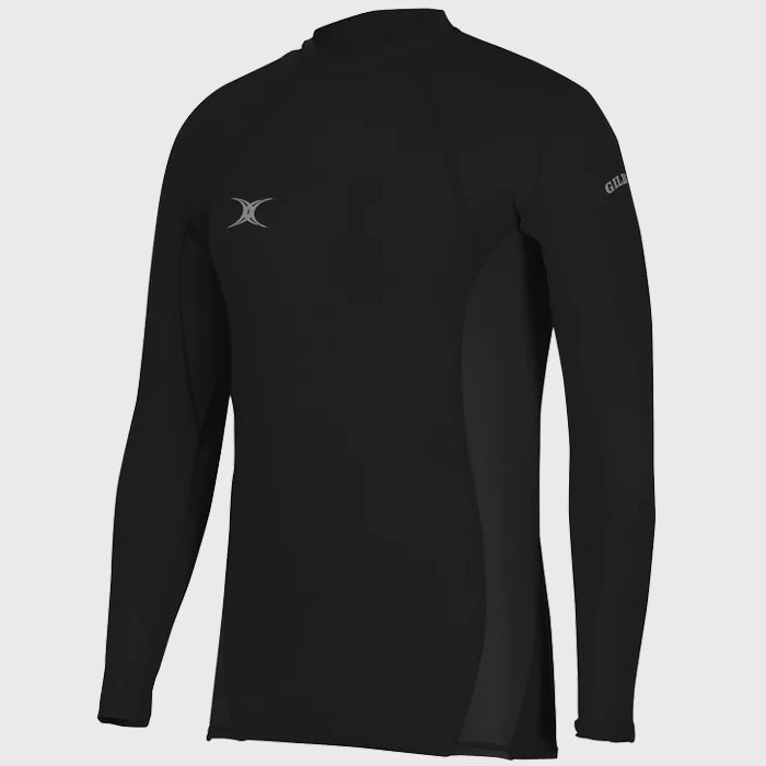 Gilbert Men's Atomic II Long Sleeve Baselayer Top - Thermal Underwear for Cold Weather, Moisture Wicking & Odor Control - Perfect for Hiking, Skiing & Winter Sports (Black)