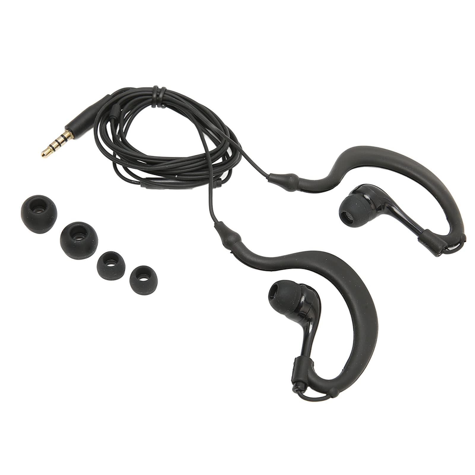 Gaeirt Wired Sports Earbuds - Comfortable Over-Ear Headphones with Mic for Running, Gym & Workouts | 3.5mm Jack Compatible with Phones, Laptops & Audio Devices
