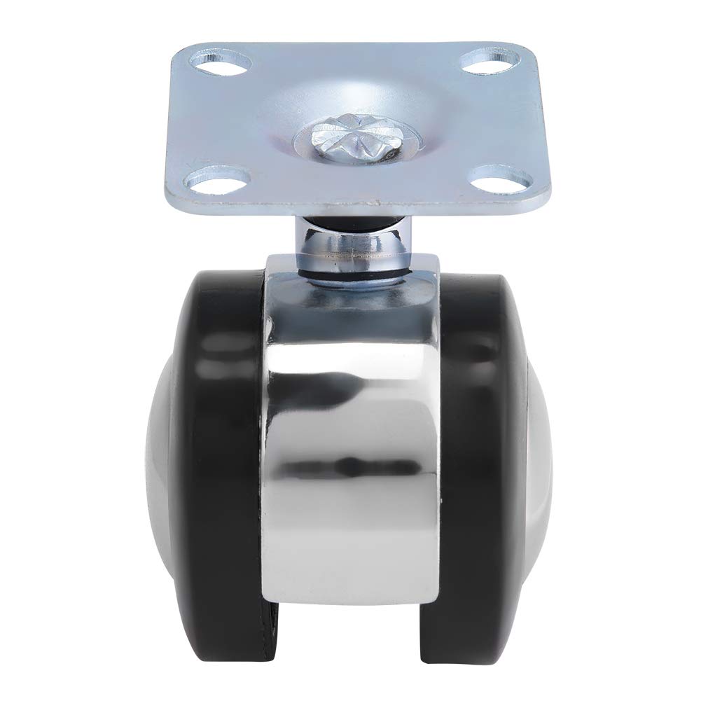 Ymiko Swivel Stem Caster Wheels - Heavy Duty Smooth Rolling Furniture Casters for Office Chairs - Floor Protecting Replacement Wheels - Perfect for Home Office, Conference Rooms & Commercial Spaces
