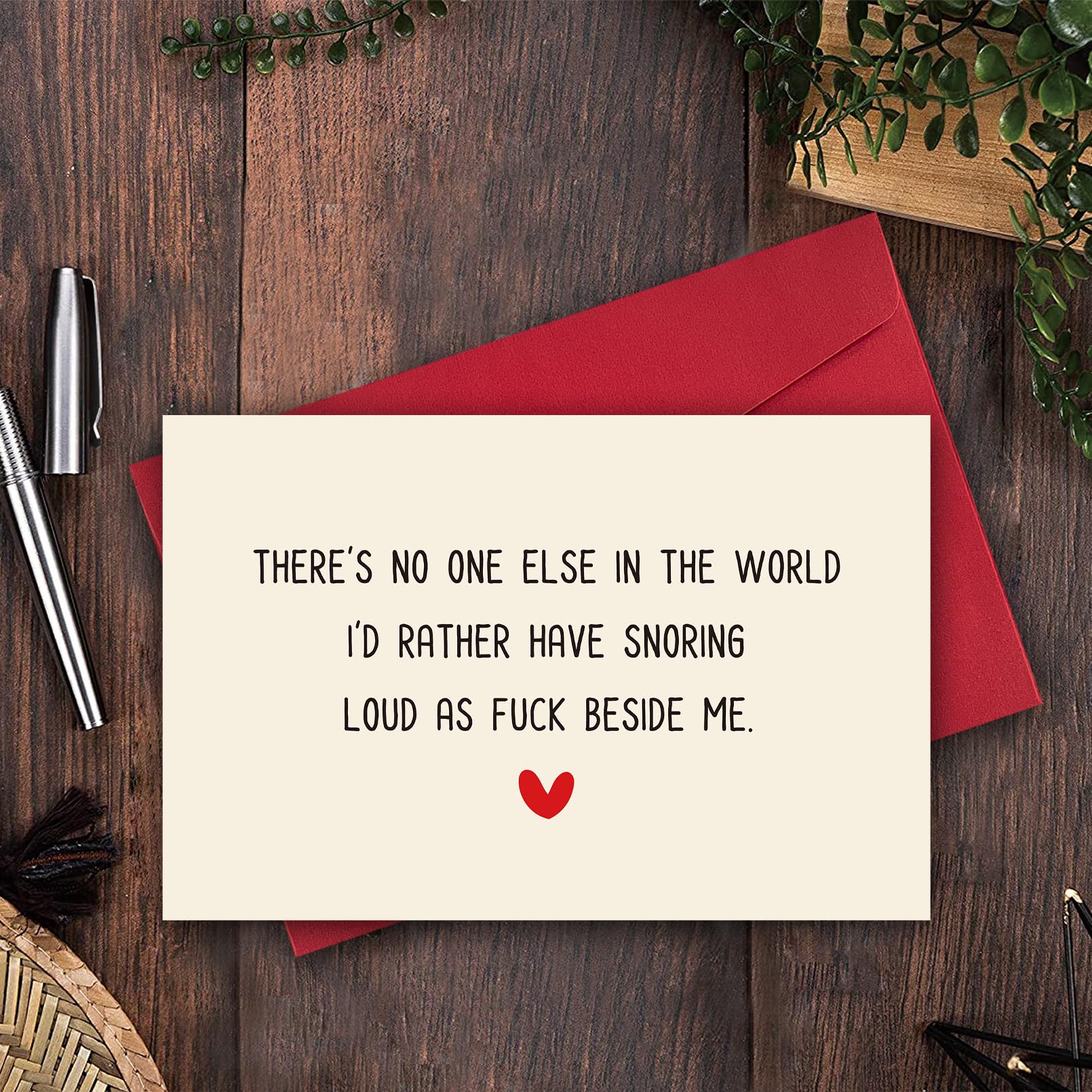 Funny Snoring AF Card for Couples - Anniversary & Birthday Gift for Him/Her - Perfect for Romantic Occasions