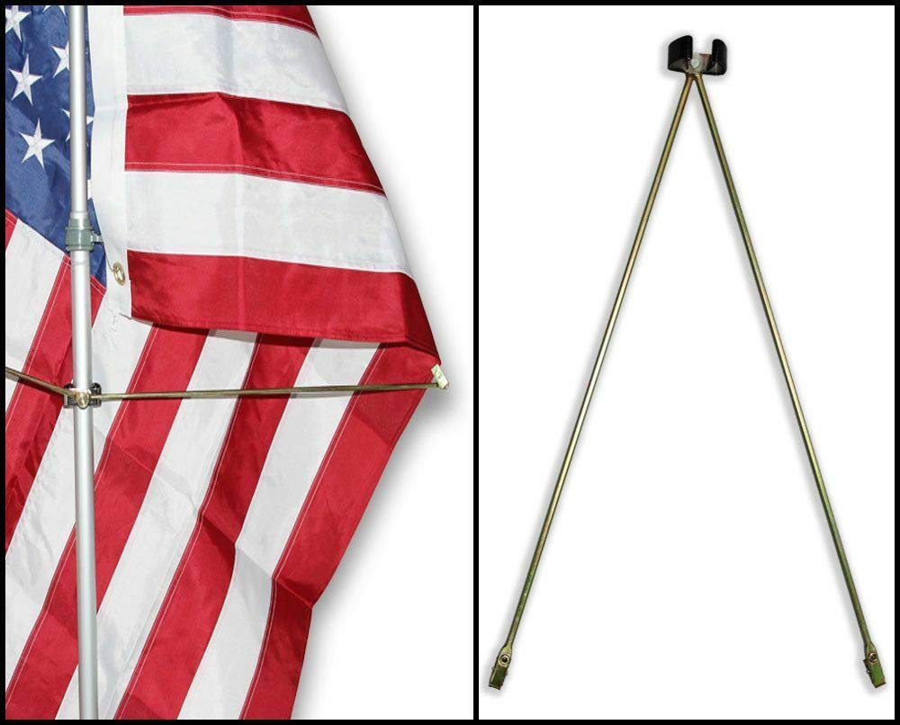 Premium Indoor Flag Pole Spreaders - Durable Flag Display Holders for Home, Office & Events | Perfect for Patriotic Decor, Ceremonies & Indoor Flag Presentations