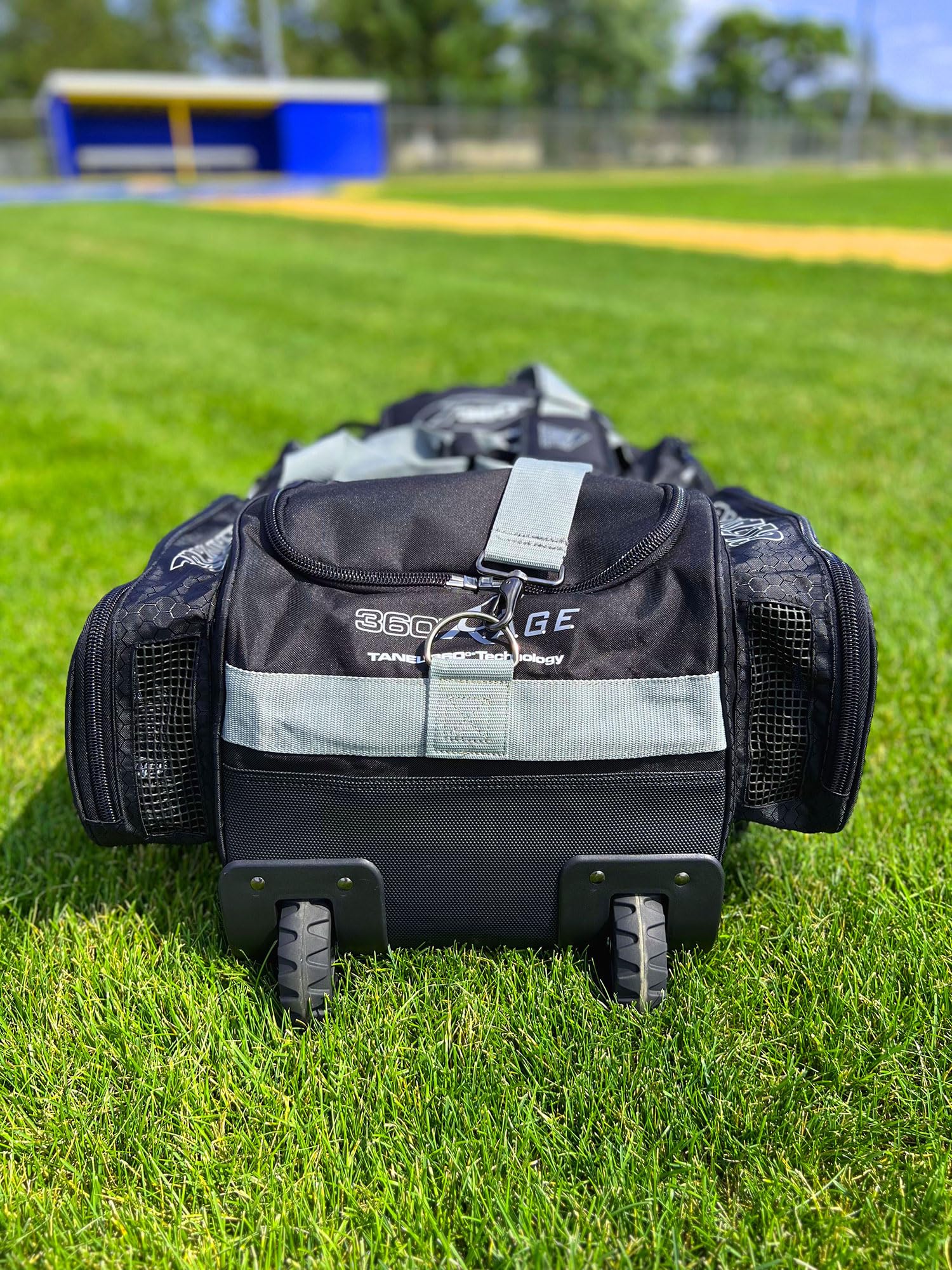 Rage Baseball & Softball Equipment Wheel Bag - Durable Rolling Gear Bag for Baseball & Softball Players - Perfect for Travel, Practice & Games