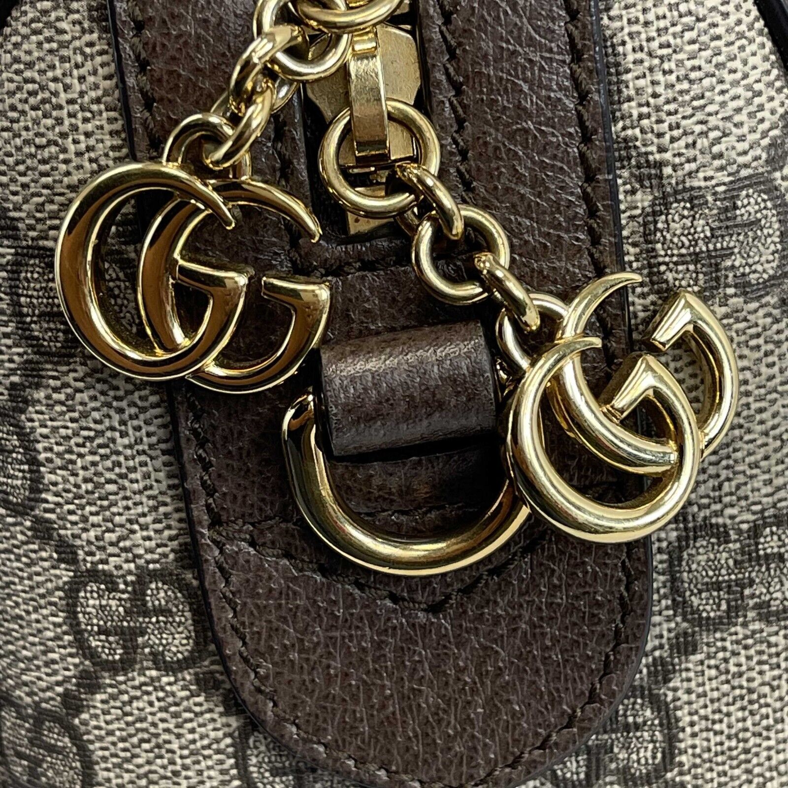 Gucci Ophidia GG Medium Boston Bag - Brown Canvas Top Handle with Adjustable Shoulder Strap | Luxury Crossbody & Everyday Purse for Women