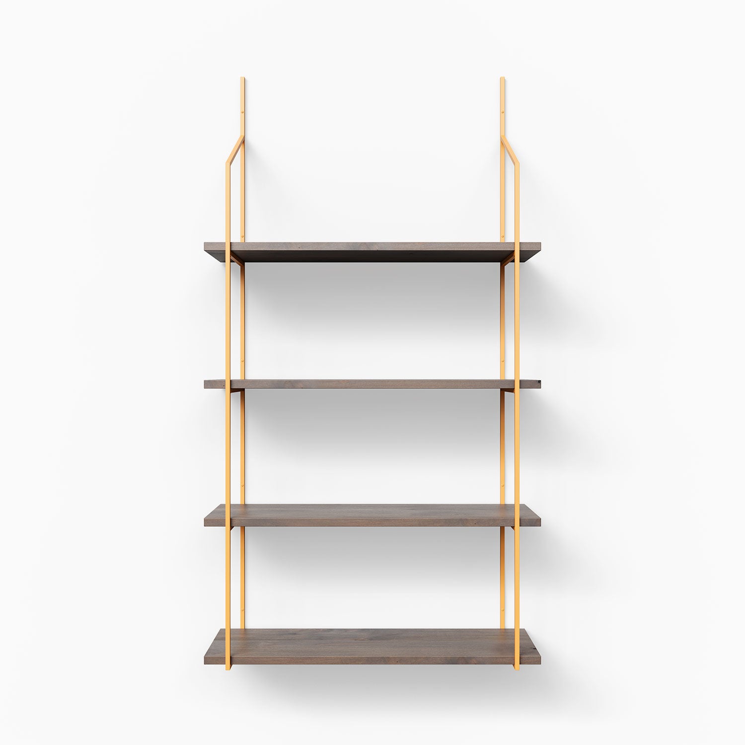 Verne Hatch Grey 4-Tier Shelving Unit - Space Saving Storage Shelf for Home, Office & Garage Organization - Perfect for Books, Decor & Supplies