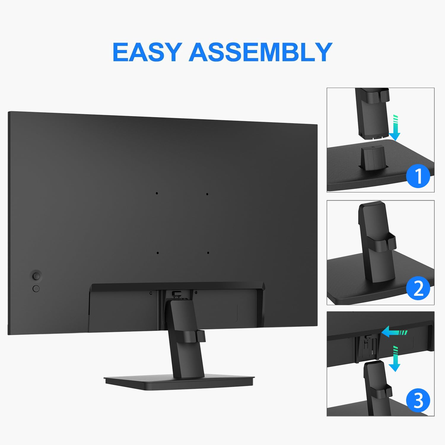22 Inch SANSUI 1080p FHD 75Hz Computer Monitor with HDMI & VGA Ports | Ultra-Slim Bezel, Ergonomic Tilt, Eye Care LED Display | for Home Office, Gaming & Work (Includes HDMI Cable) - ES-22F1