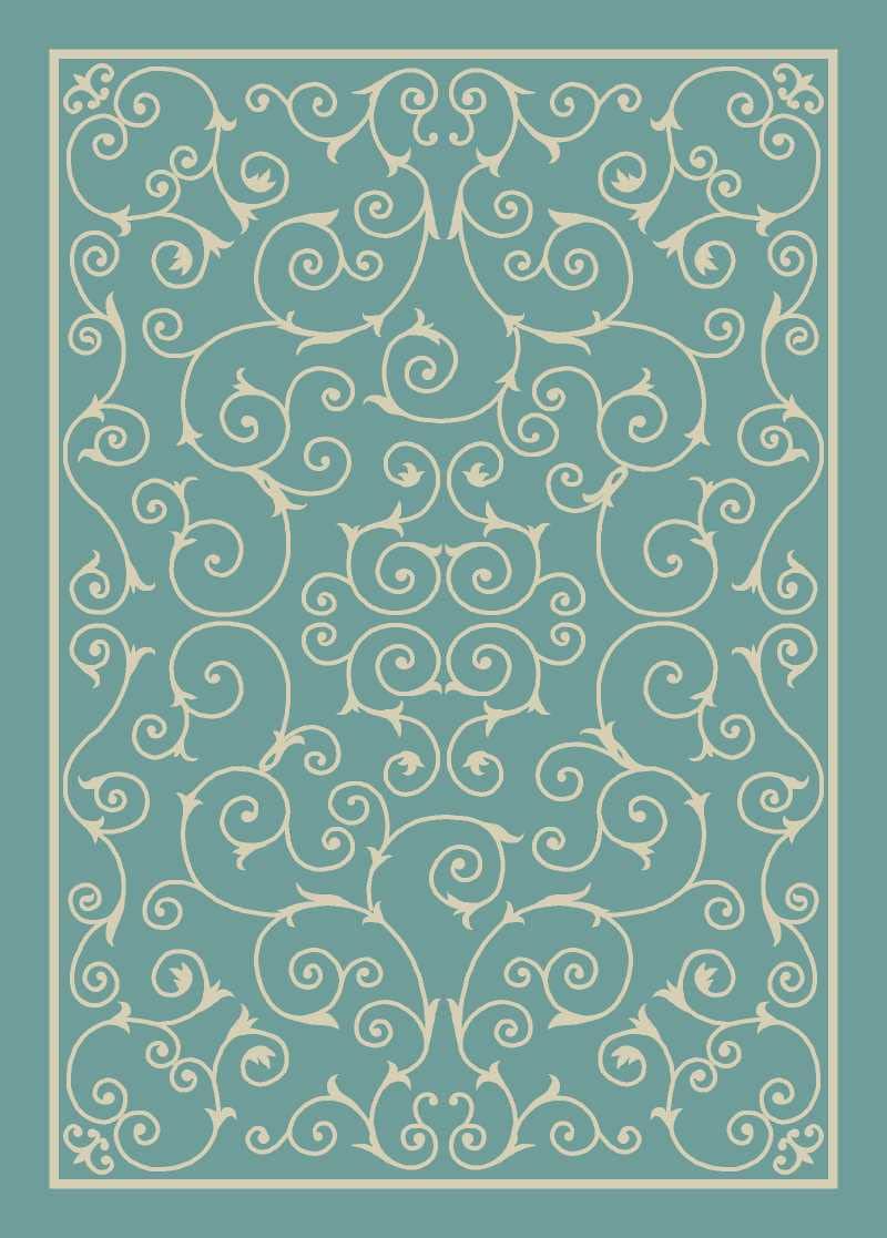 Nourison Indoor-Outdoor Area Rug 10x13 ft - Light Blue, Easy to Clean, Non-Shedding - Perfect for Bedroom, Living Room, Dining Room & Kitchen - All-Weather Home & Garden Decor