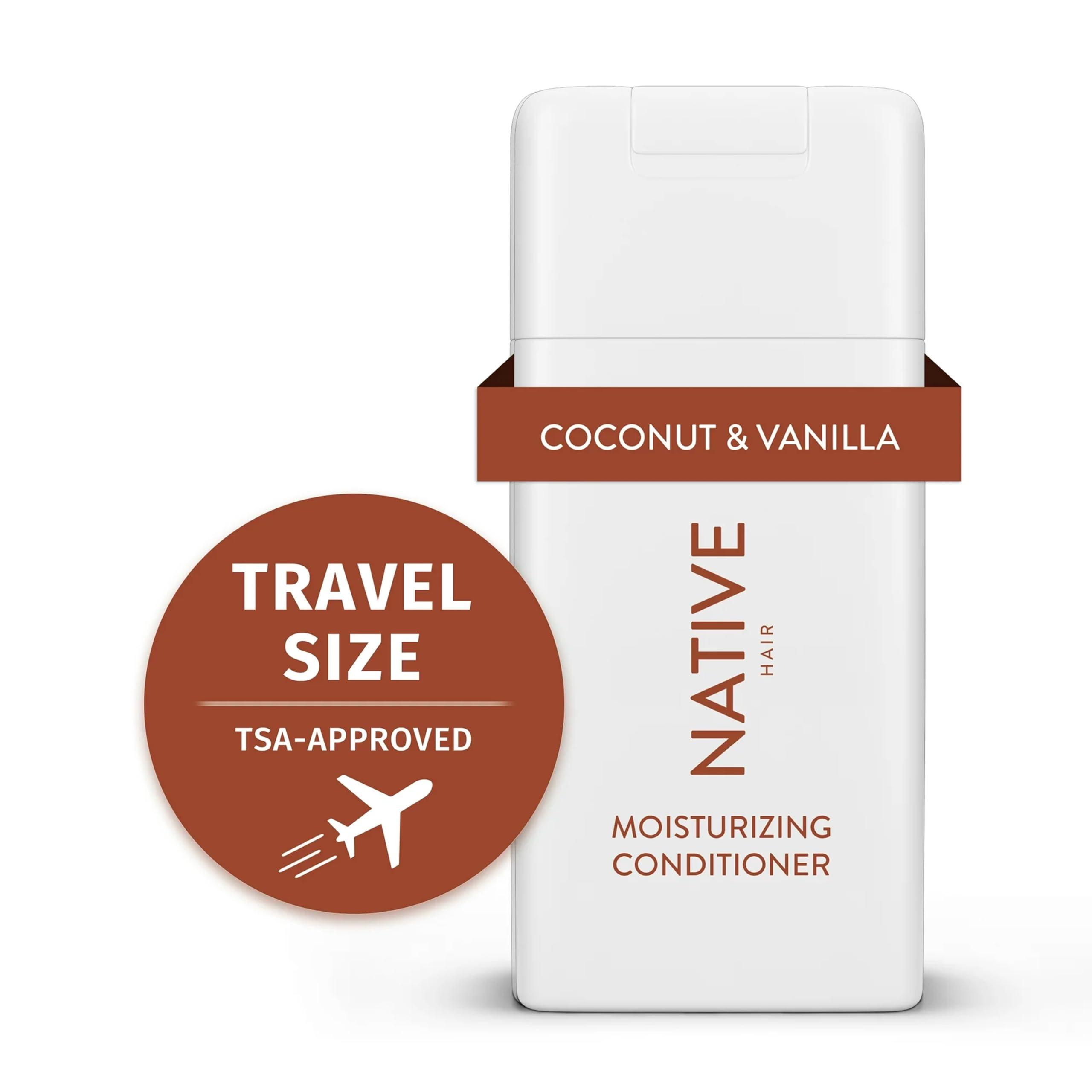 Natural Coconut & Vanilla Moisturizing Shampoo and Conditioner Set - 3 oz Travel Size (Pack of 2) - Sulfate Free & Paraben Free - Perfect for Dry Hair Care, Vacation & Gym Essentials