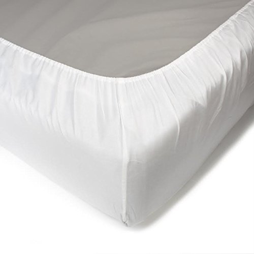 Premium 600 Thread Count 100% Cotton Queen Sheet Set - 3 Piece Luxury Boat, RV & Dorm Bedding with Adjustable Elastic Deep Pocket | Soft, Breathable & Durable Light Blue Sheets for Comfortable Sleep on Water or Road Trips