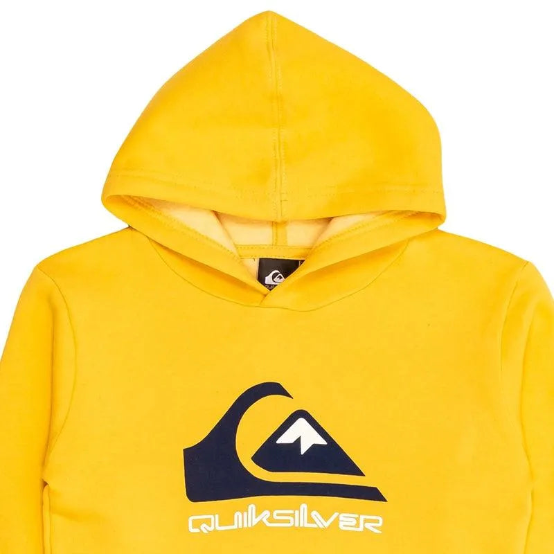 Quiksilver Kids' Yellow Logo Hoodie - Boys' & Girls' Pullover Sweatshirt for Outdoor Play & School Activities