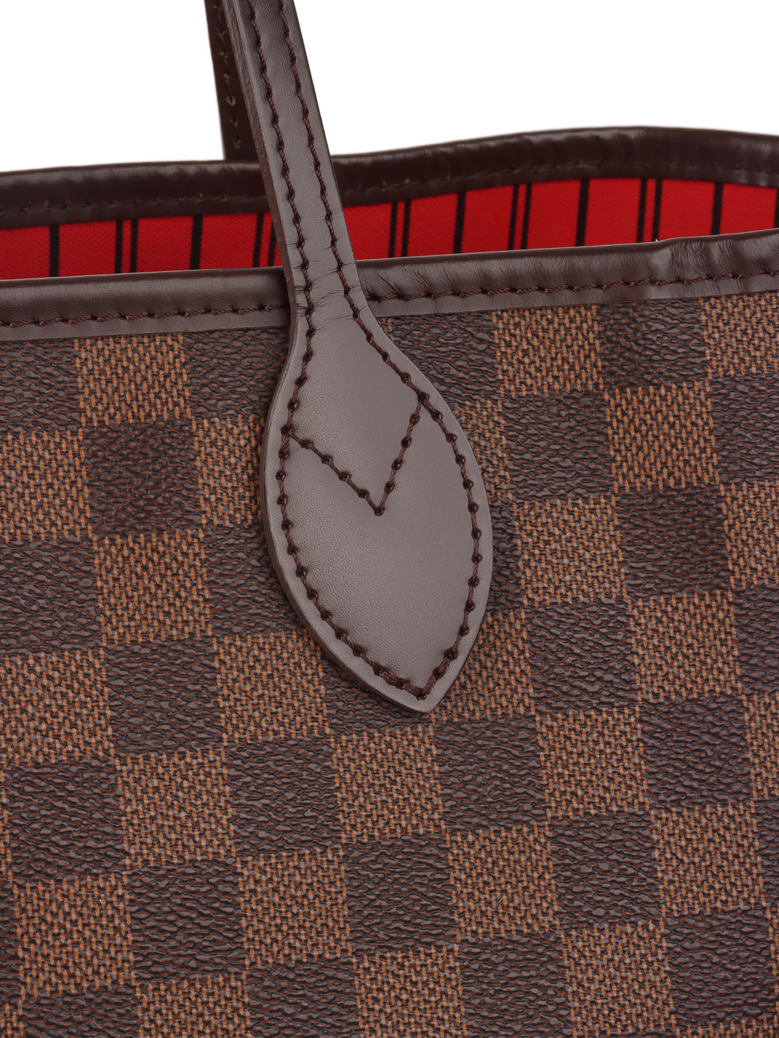 Louis Vuitton Damier Ebene Neverfull MM Tote Bag - Authentic Designer Handbag for Women, Perfect for Work, Travel & Everyday Use
