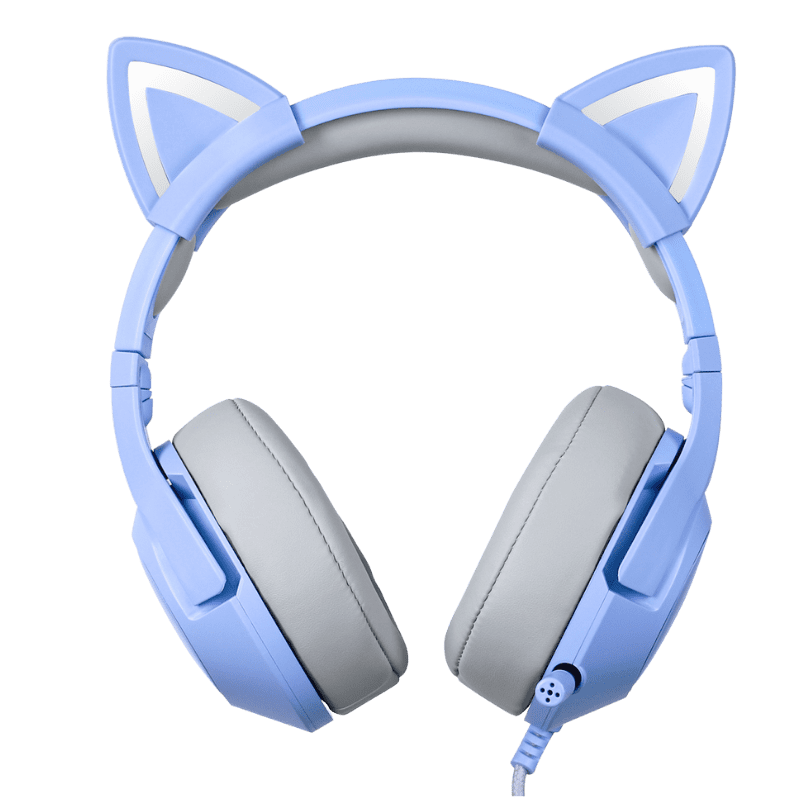 ONIKUMA K9 RGB Stereo Gaming Headset with Cat Ears - Noise Cancelling Mic, Comfortable Over-Ear Design for PS4, Xbox One, PC, Nintendo Switch - Perfect for Gaming, Streaming & Online Classes
