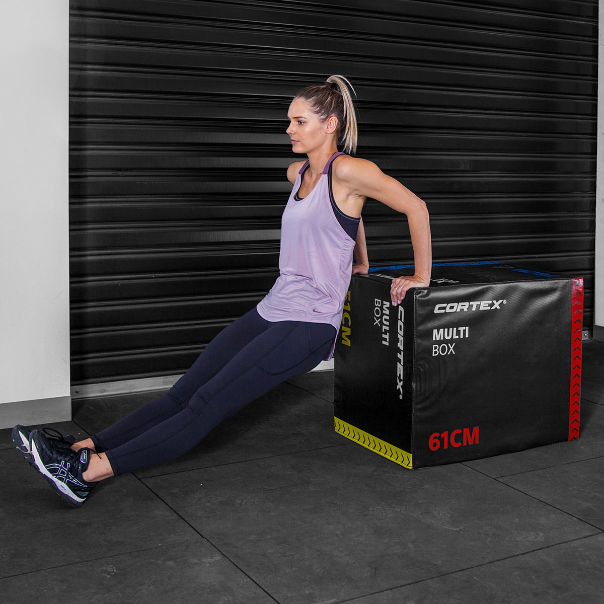 CORTEX 3-in-1 Flip Soft Plyo Box for CrossFit, Home Gym & Functional Training - Adjustable Exercise Box for Jump Training, Step Ups & Strength Workouts