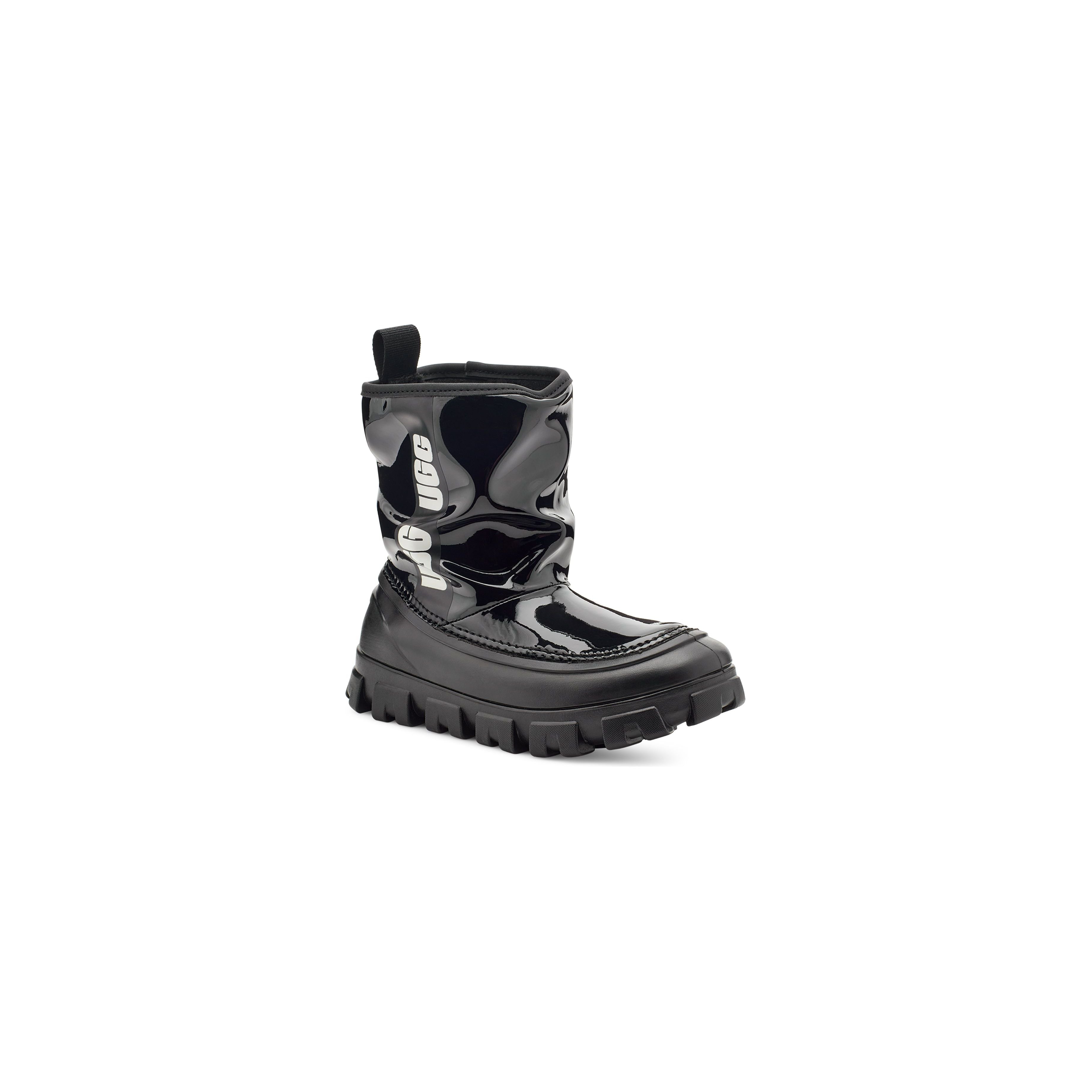 UGG Kid's Classic Brellah Mini Boots in Black | Waterproof Winter Boots for Girls & Boys | Perfect for Snow, School & Outdoor Play