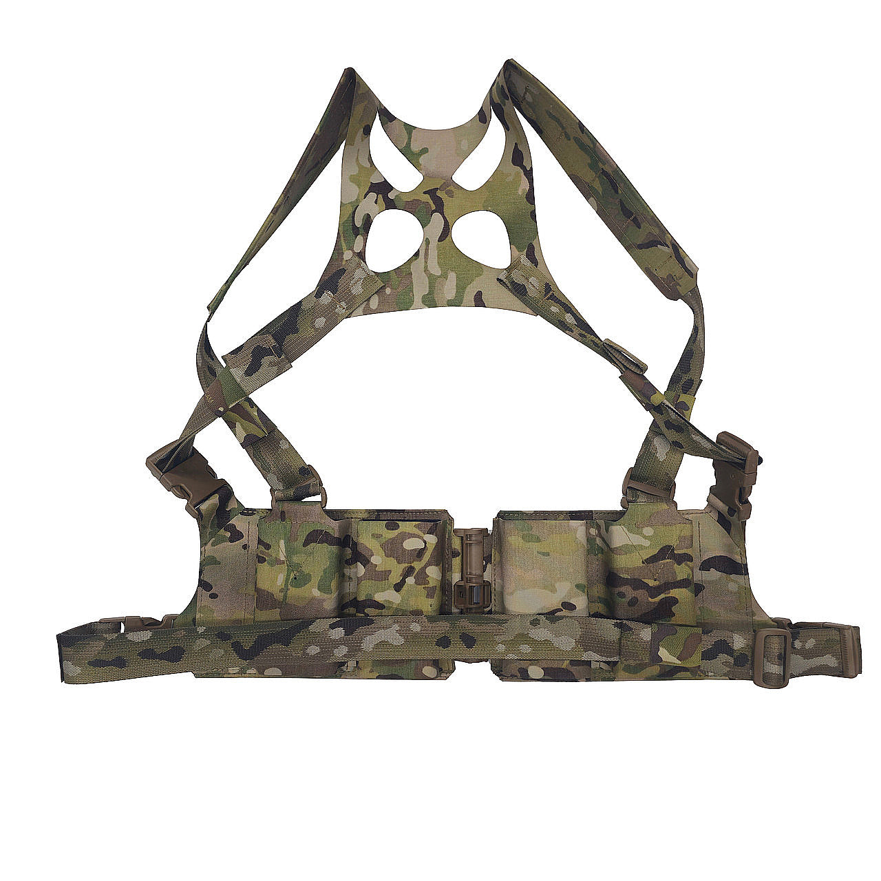 Esstac Trimmed Bush 7.62 A1 Split Front Pouch - Premium USA-Made Tactical Magazine Carrier for AR-15 & AK-47 | Ideal for Military, Hunting & Range Training