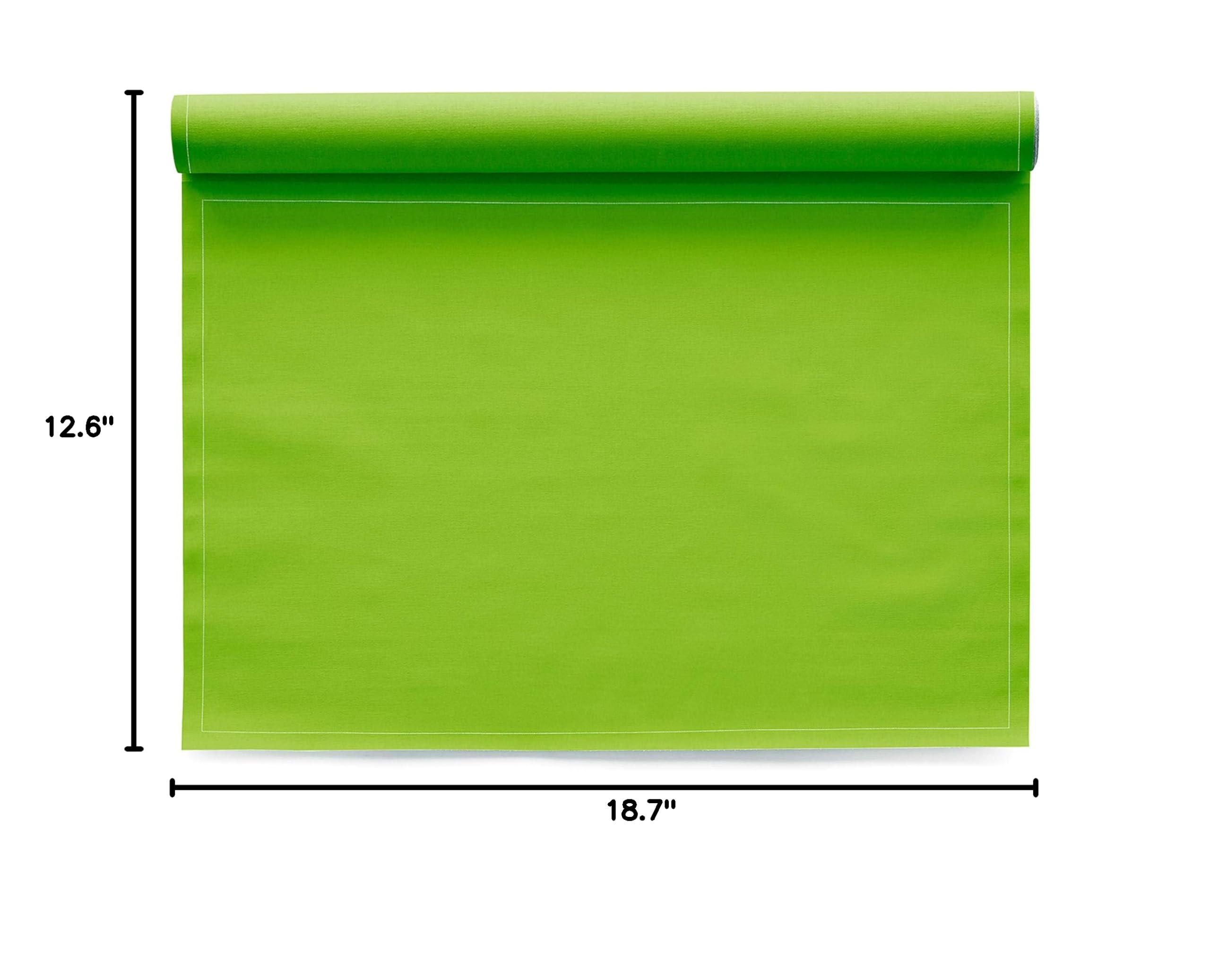 Premium Cotton Placemats Set of 4 - 17.7 x 12.6 Inches (45 x 32 cm) - Eco-Friendly & Biodegradable Dining Table Mats for Kitchen, Restaurant & Home Decor - Perfect for Everyday Meals, Dinner Parties & Holiday Gatherings