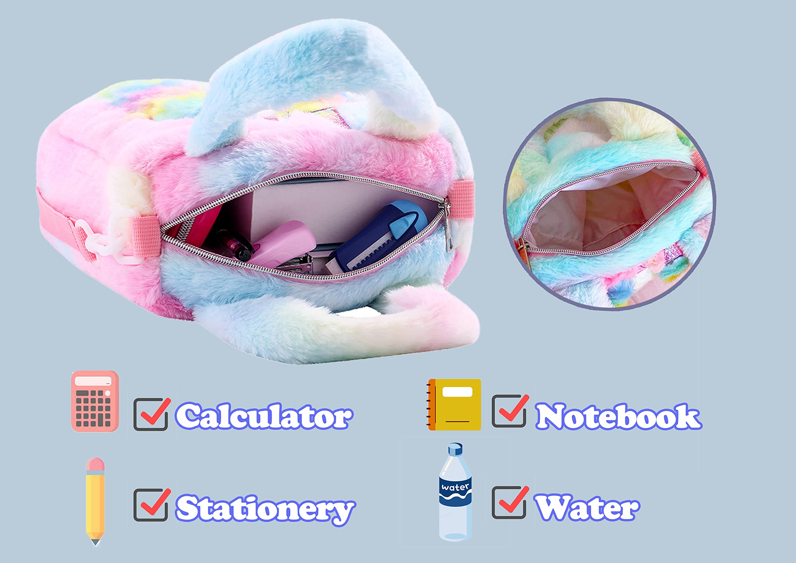 ADISA Unicorn Toddler Bag for Girls - Cute Princess Crossbody Purse with Adjustable Strap, Perfect Gift for Birthday & School | Ideal for Daycare, Travel & Playdates