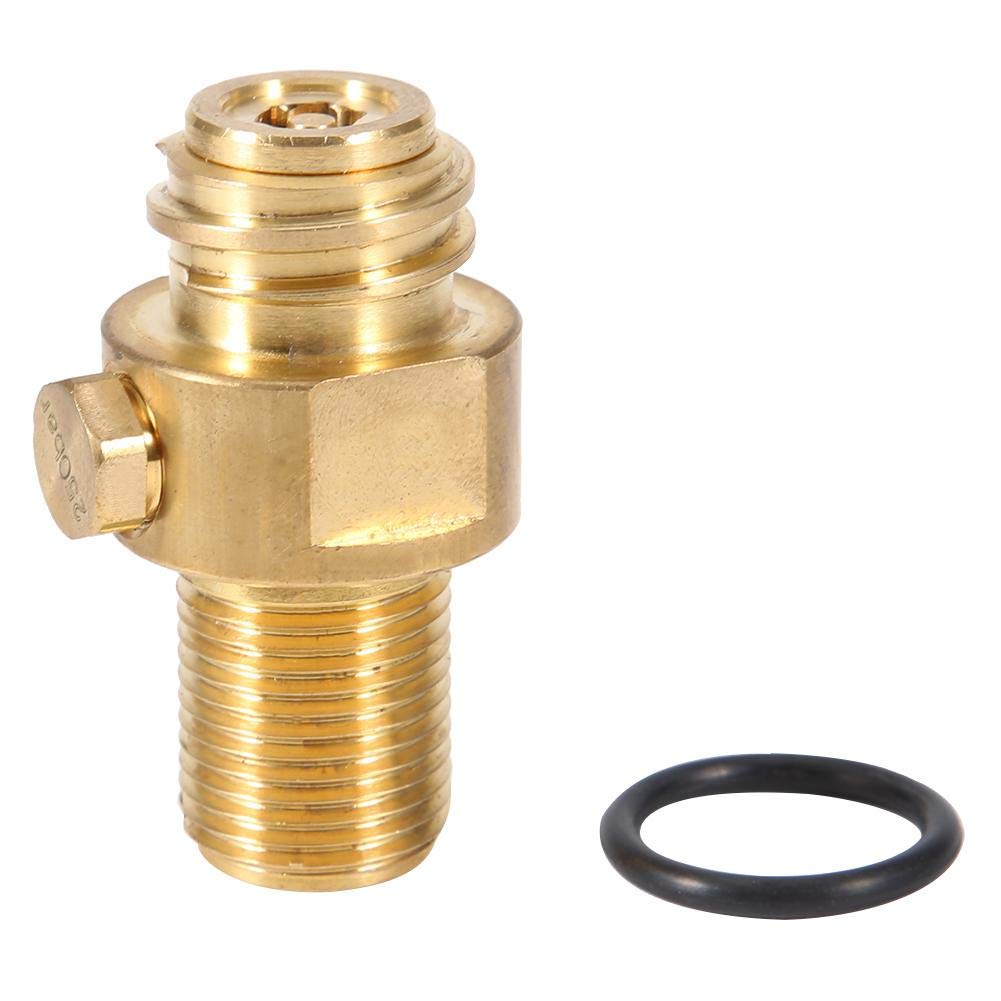 Premium Soda Brass CO2 Refill Adapter Valve - M18x1.5 TR21x4 Thread for Soda Makers, Homebrew Kegs & Carbonation Systems - Perfect for SodaStream, Home Brewing & Beverage Dispensing
