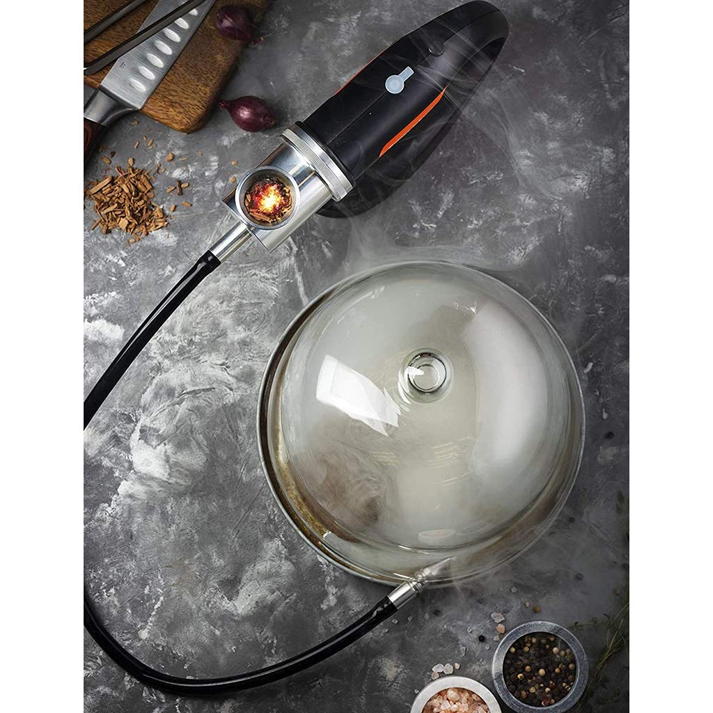 USB Electric Cold Smoking Gun - Portable Handheld Smoke Infuser for Cocktails, Whiskey, BBQ, Meat & Pizza | Indoor/Outdoor Cooking & Food Flavoring Tool | Perfect for Home Bars, Camping & Gourmet Dining
