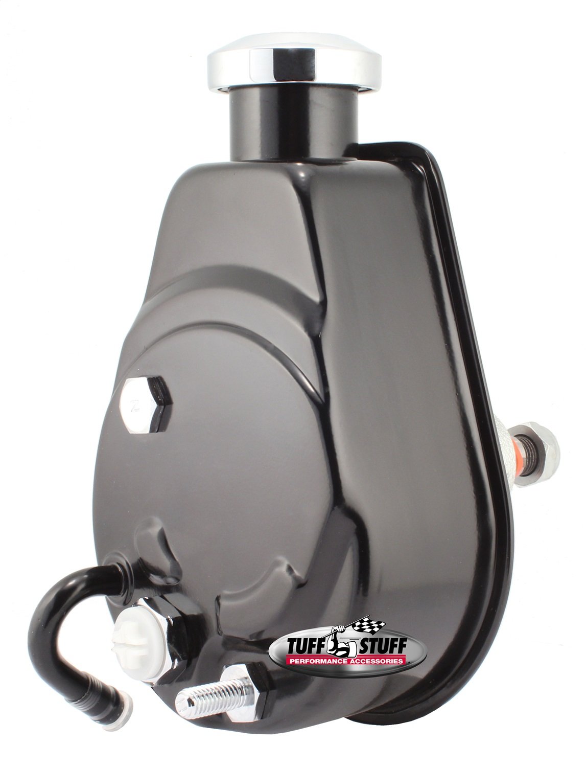 Tuff Stuff 6174B Black High-Performance Power Steering Pump for Chevy, Ford, Dodge - Perfect for Off-Road, Racing & Heavy-Duty Vehicles