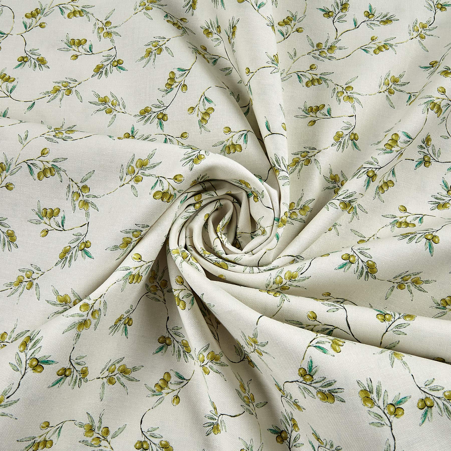 Whistler Studios Bella Toscana Olives Ivory Quilt Fabric by the Yard - Premium Cotton Fabric for Quilting, Home Decor & DIY Crafts