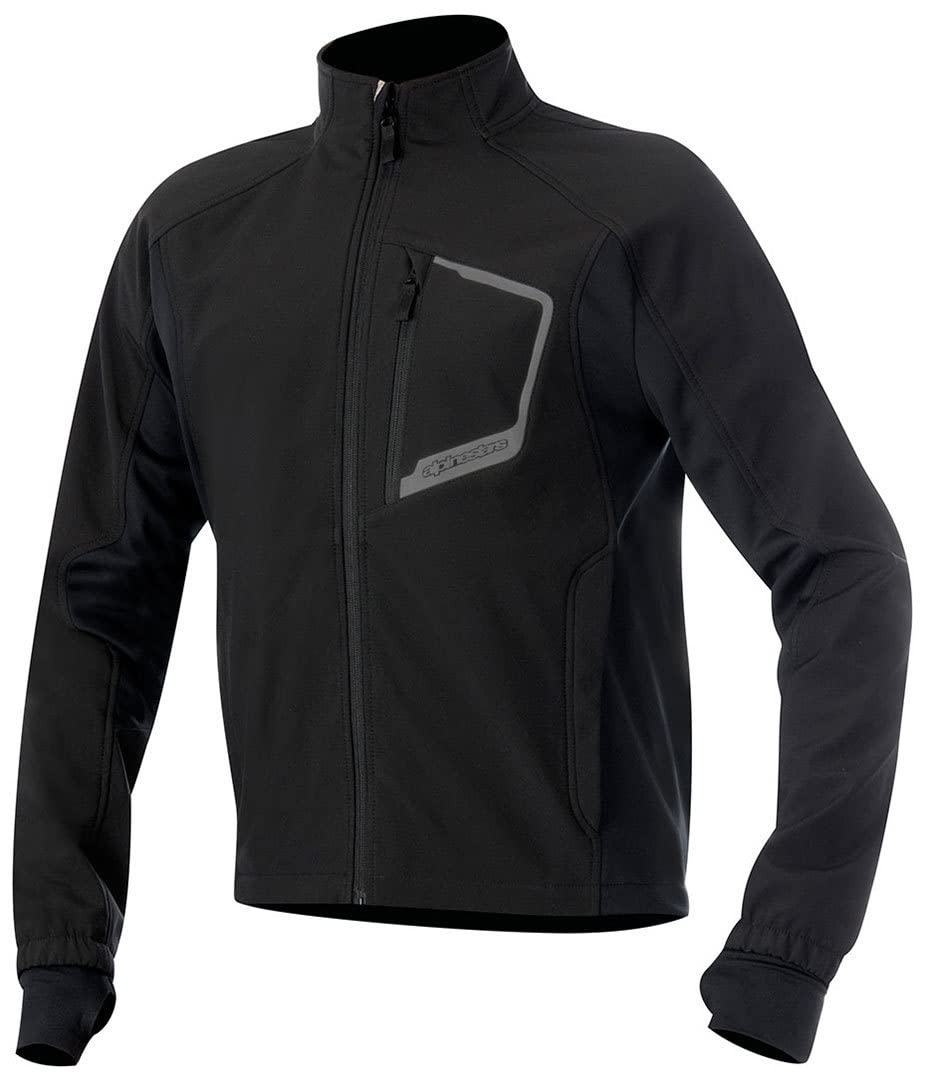Alpinestars Men's Tech Layer Motorcycle Riding Top - Breathable Black Long Sleeve Shirt for Bikers (Size X-Large) | Perfect for Street Riding, Touring & Commuting