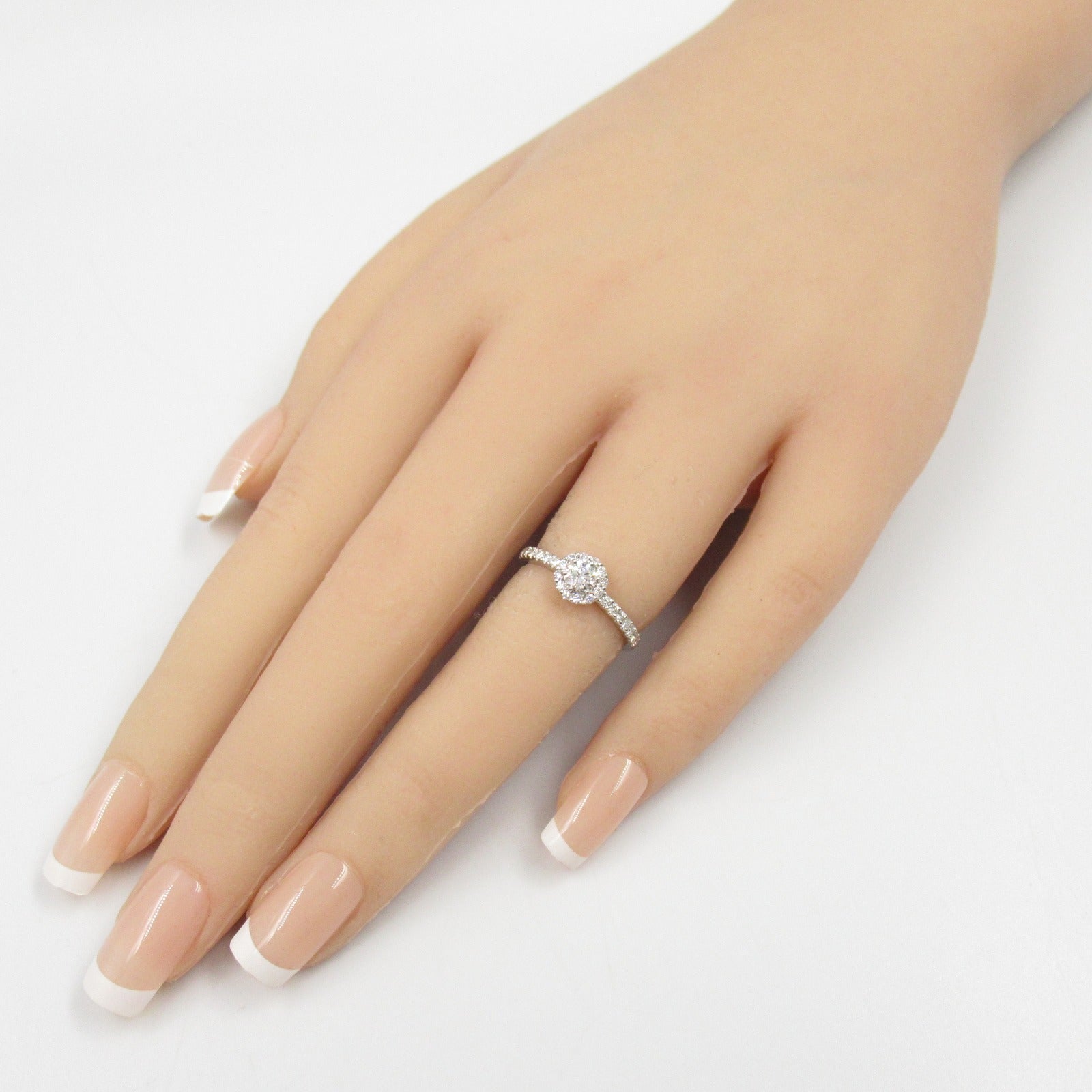 4℃ Diamond Ring Pt950 Platinum Jewelry for Women - Elegant Wedding Engagement Gift & Anniversary Present
