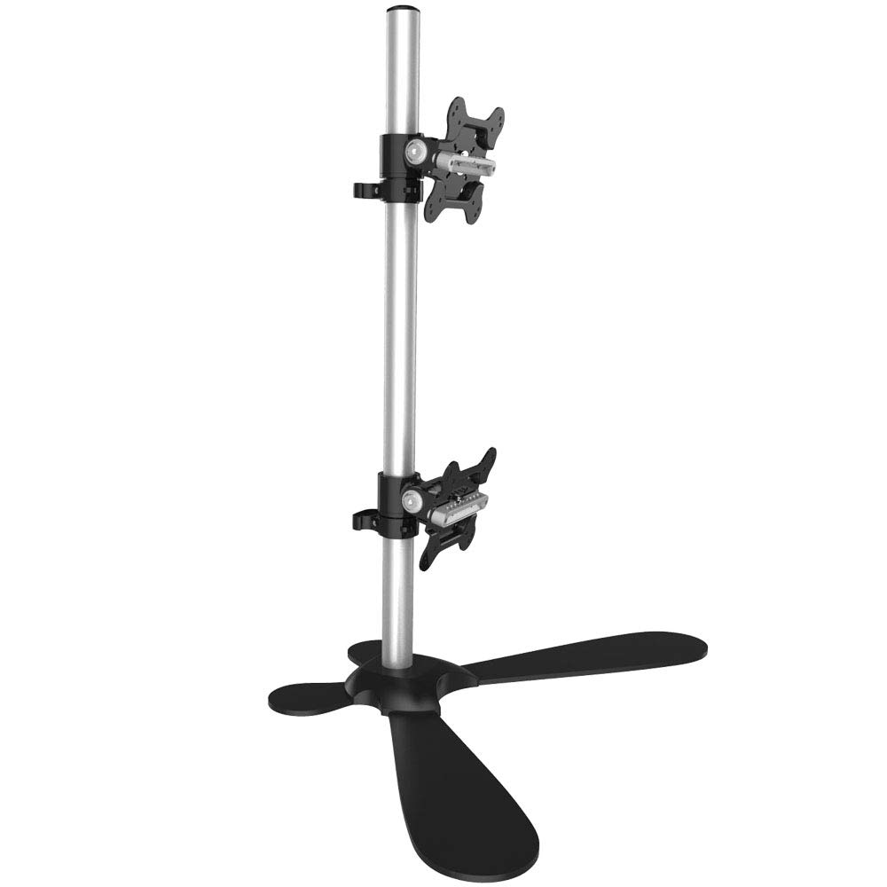 Cotytech Dual Monitor Stand for Apple - Adjustable Up & Down with Quick Release (BL-AF2) - Perfect for Home Office & Gaming Setup