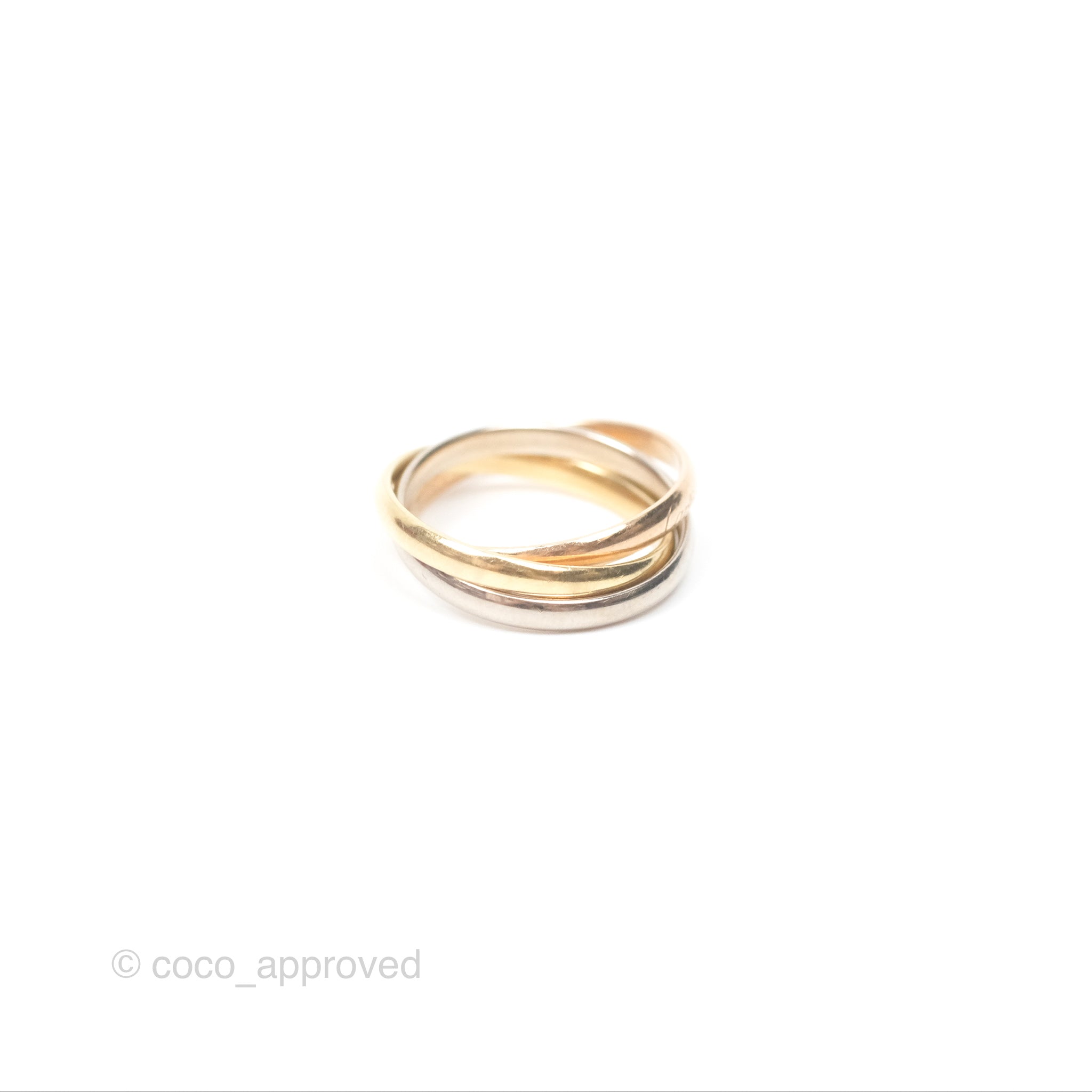 Cartier Trinity Ring in White Gold, Yellow Gold & Rose Gold - Luxury Stackable Rings for Women, Perfect for Engagements, Weddings & Everyday Elegance