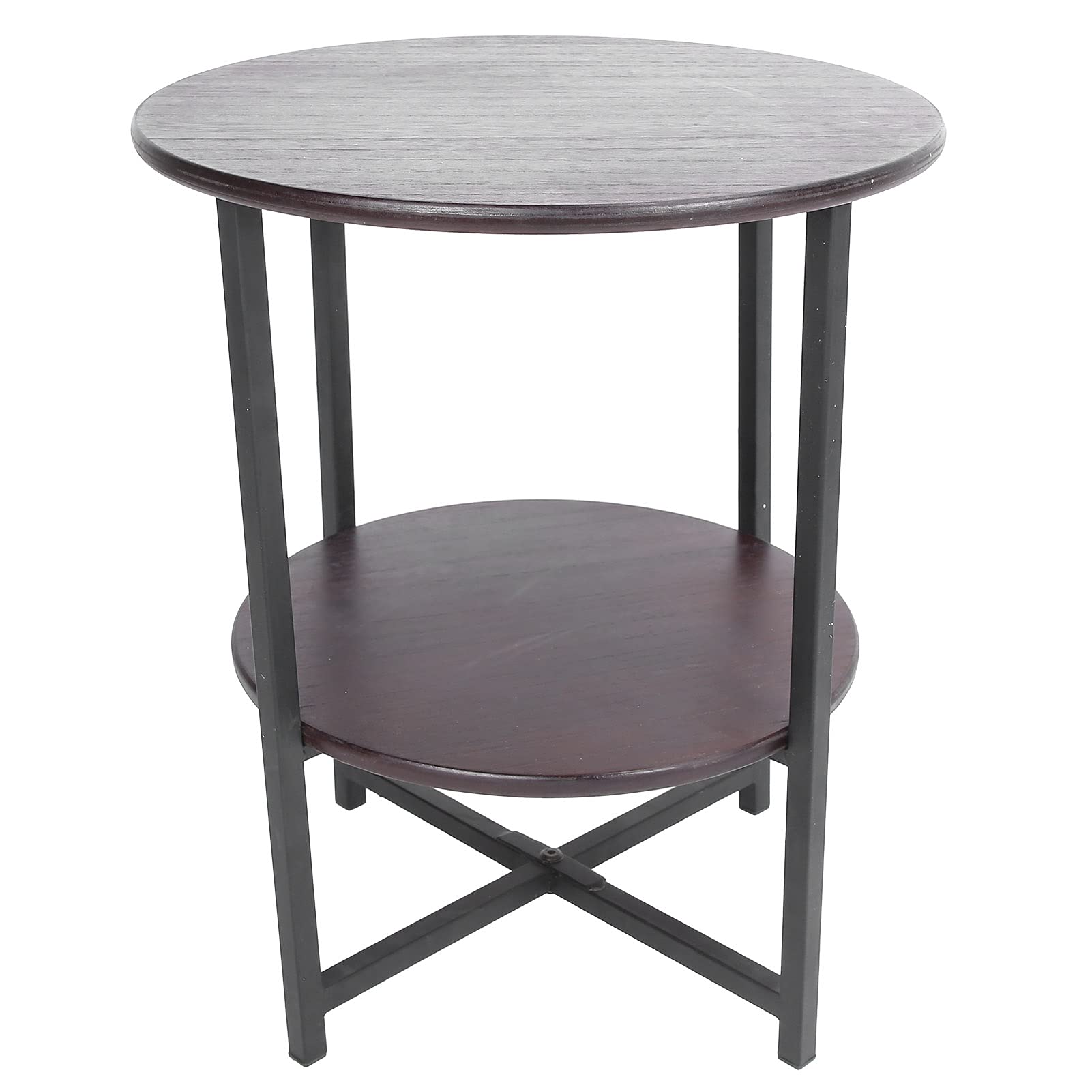 Modern Round Foldable Dining Table - 2-Layer Kitchen & Coffee Table for Living Room, Bedroom, and Small Spaces - Emoshayoga Multi-Functional Furniture for Home and Office Use