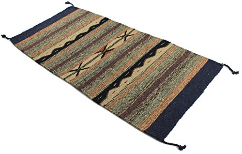Pueblo Pattern Tan/Multi Stripes